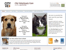 Tablet Screenshot of cityvetcare.com